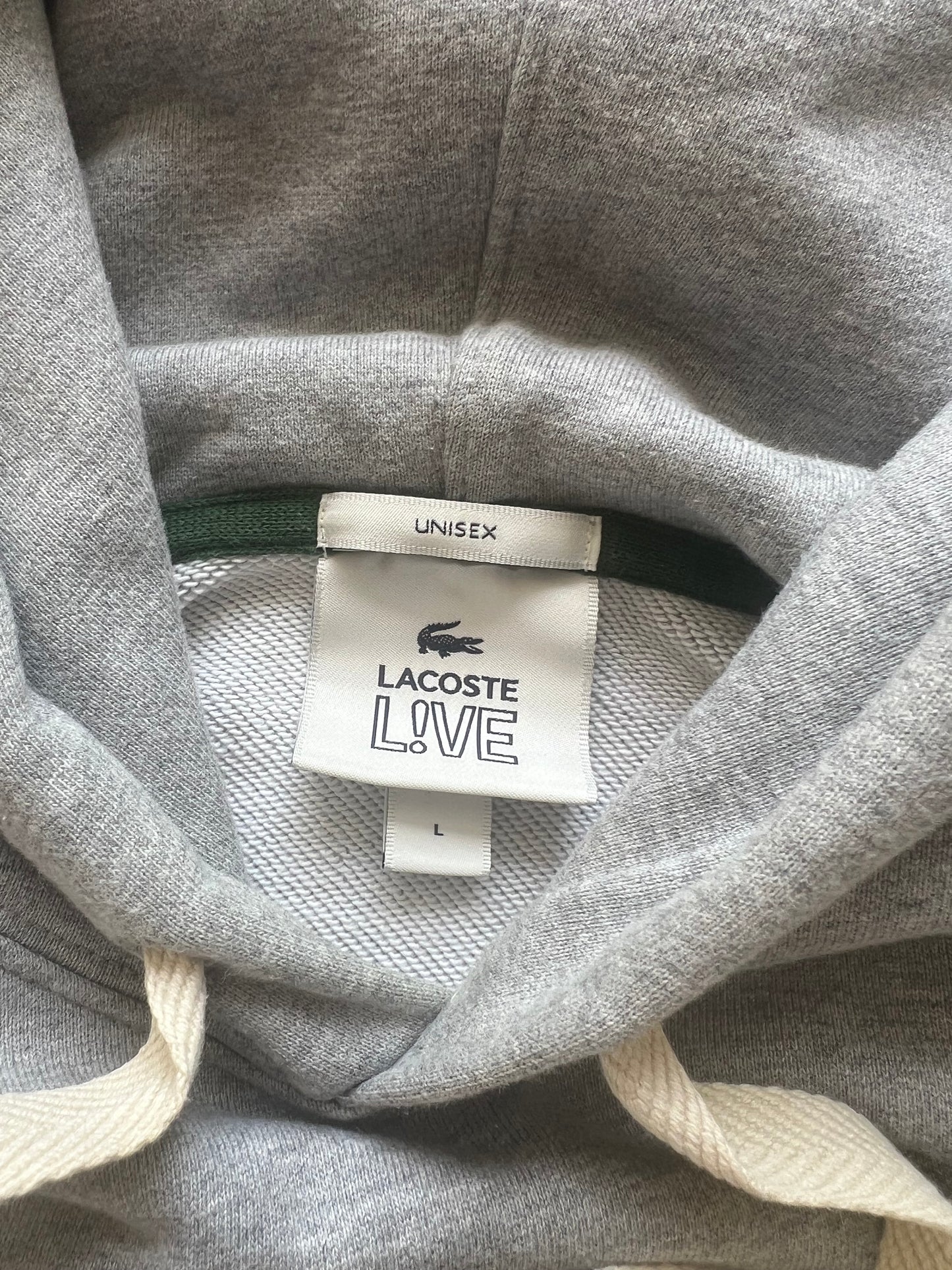 Lacoste Pullover Hoodie Sweater Grau (L)