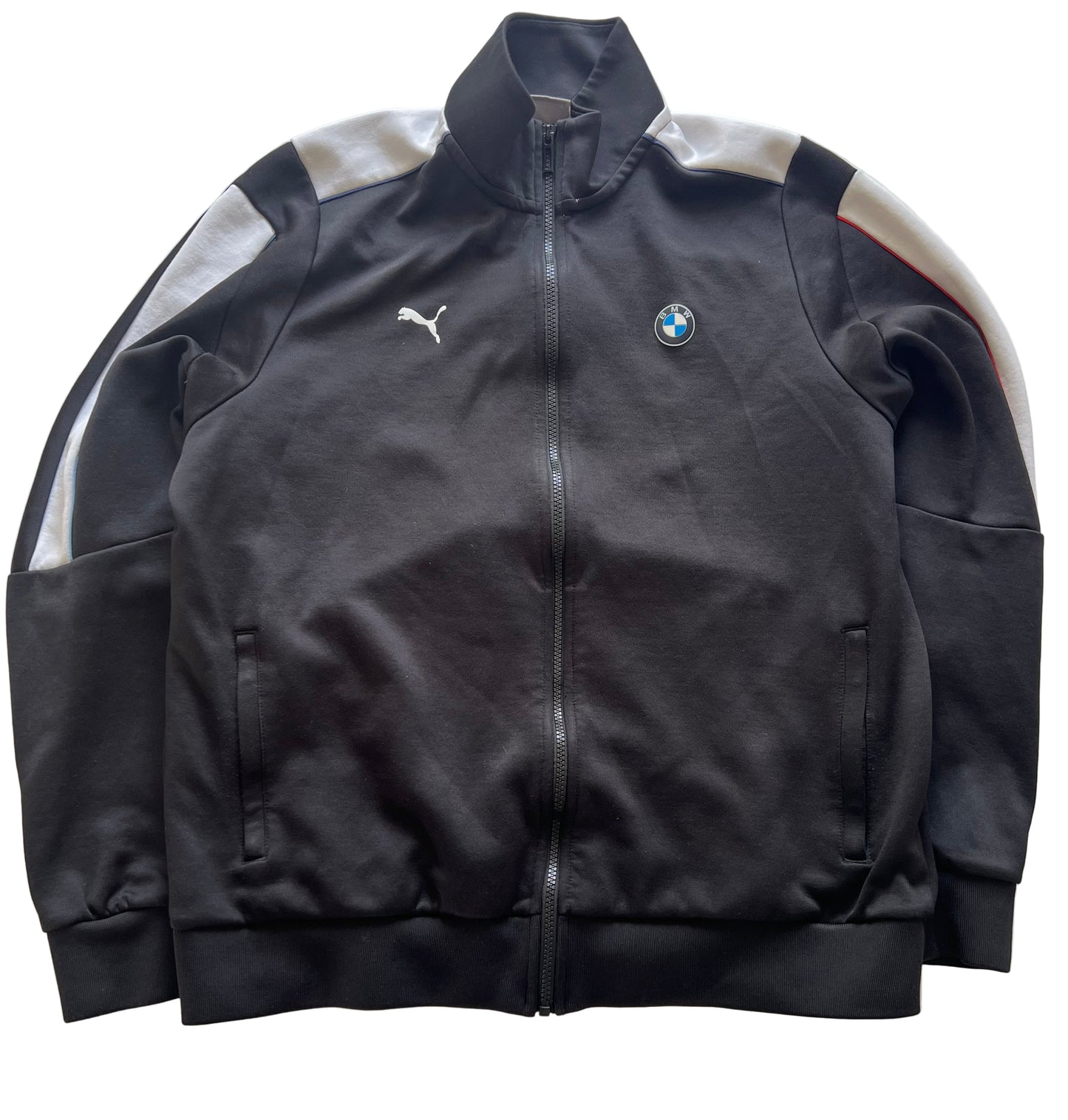 Puma BMW Vintage Pullover, Weiss/Schwarz (L)