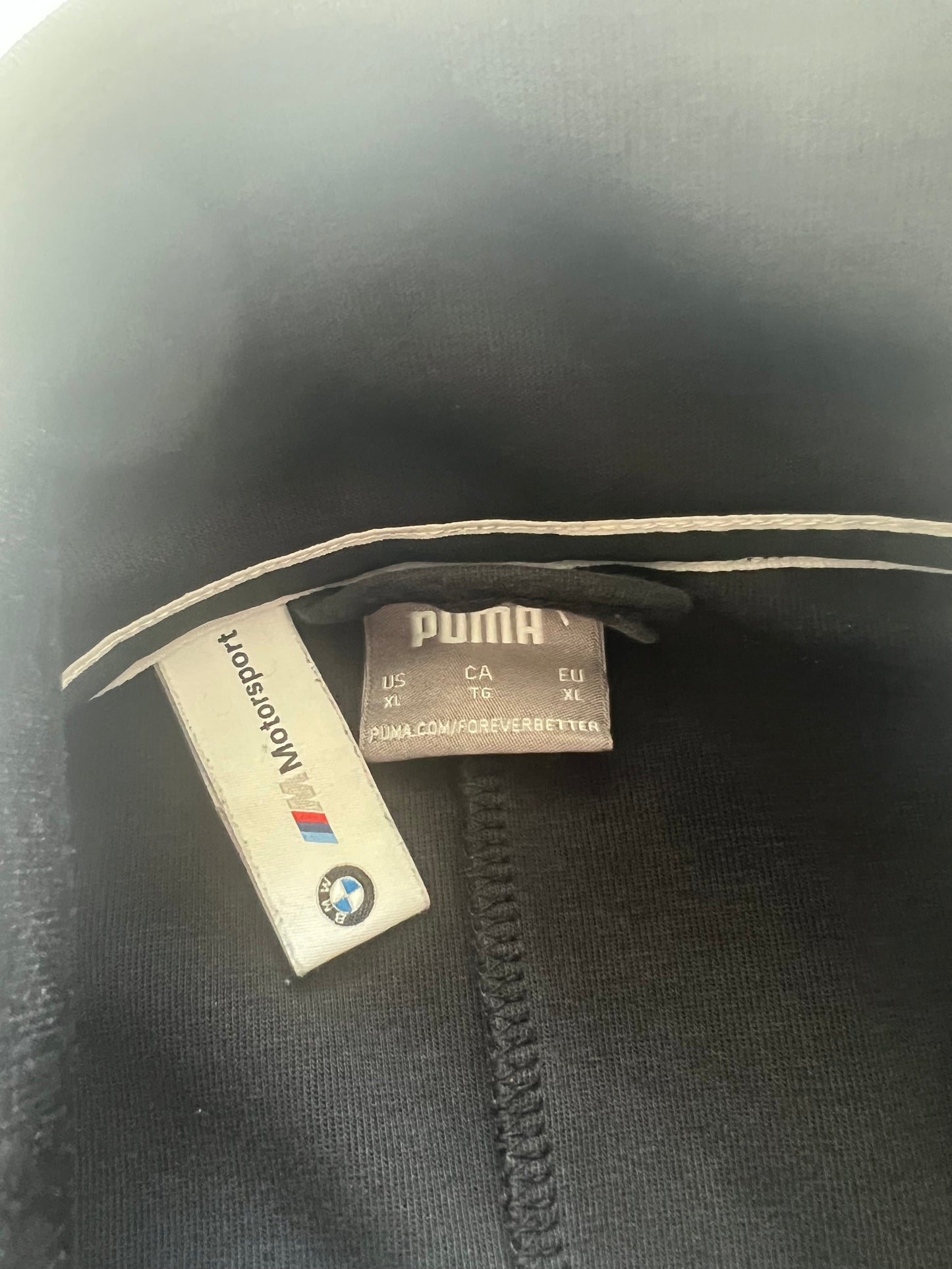 Puma BMW Vintage Pullover, Weiss/Schwarz (L)
