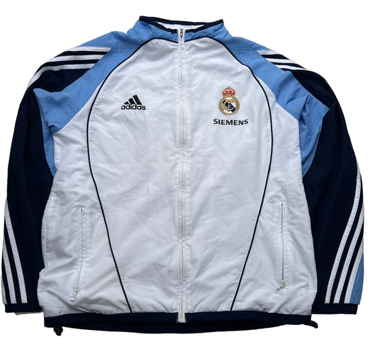 Real Madrid Adidas Trainingsjacke, Trackjacket Vintage (M)