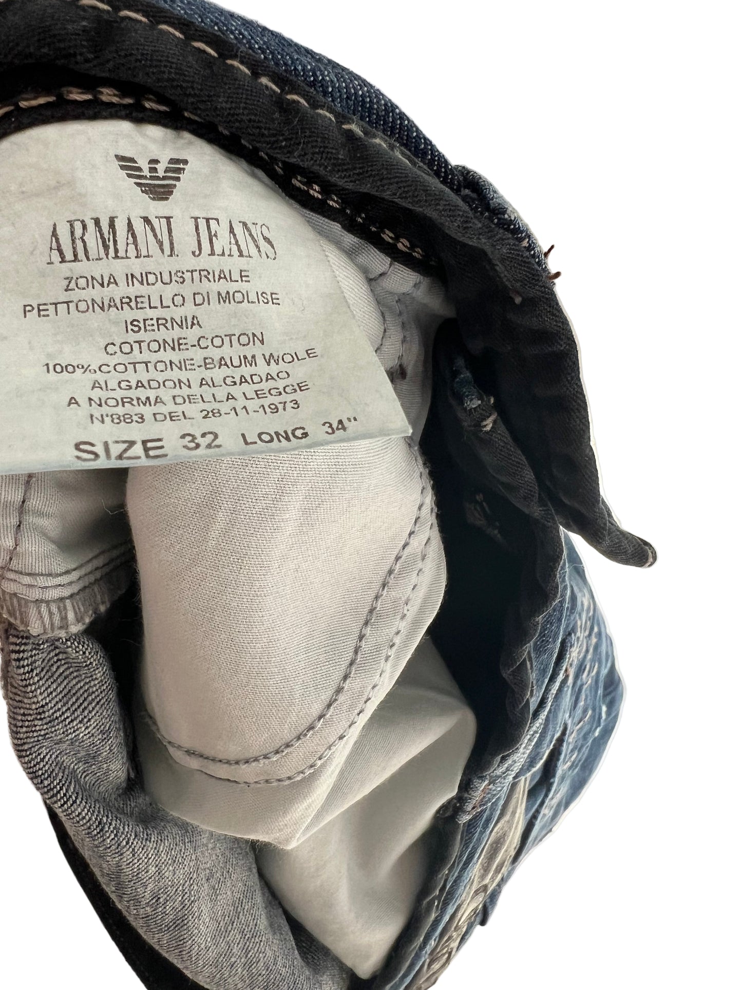 Vintage Emporio Armani Jeans - Straight/Baggy Jeans (32/34)