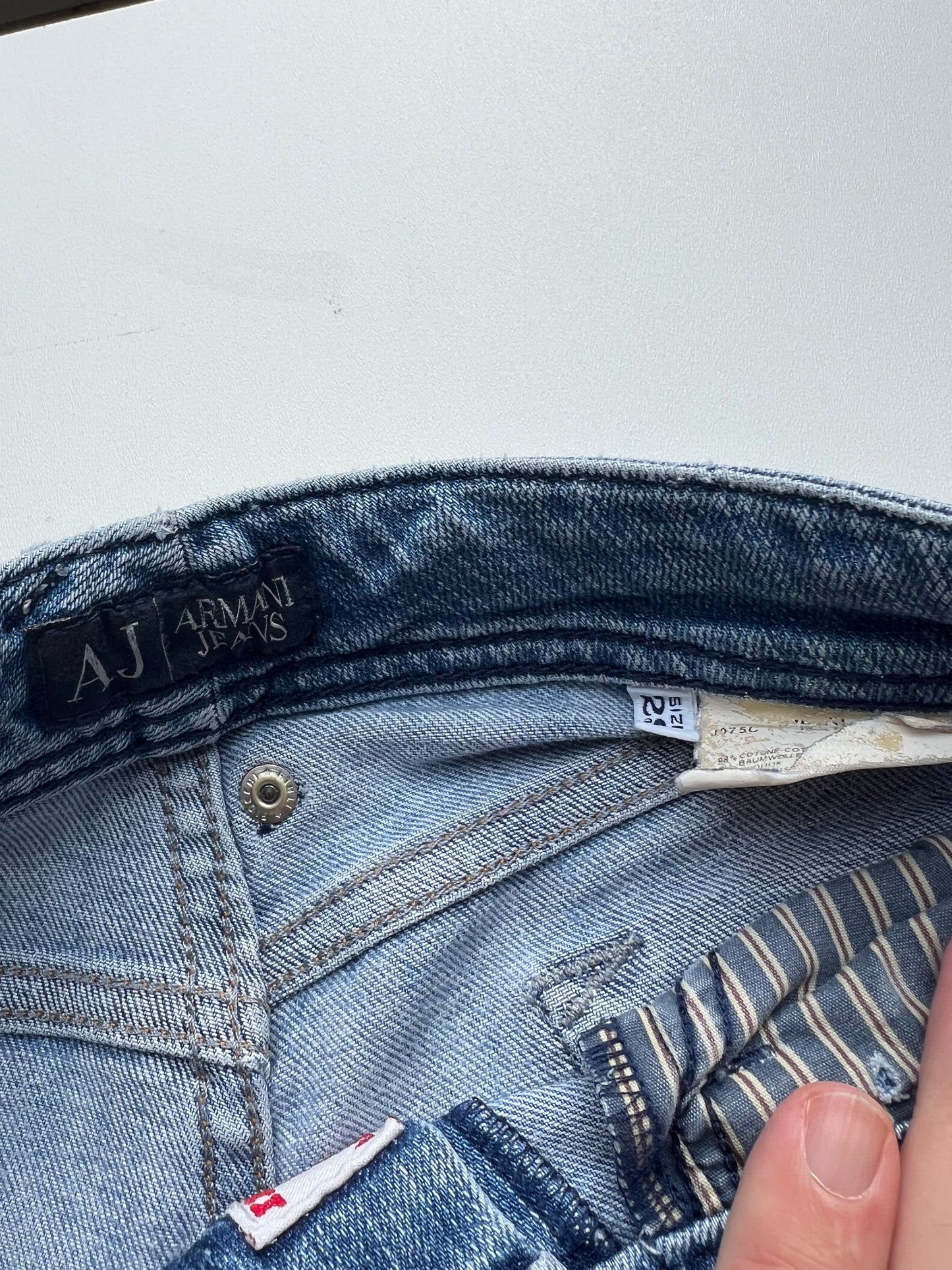Vintage Emporio Armani Jeans - Straight/Baggy Jeans (29) M