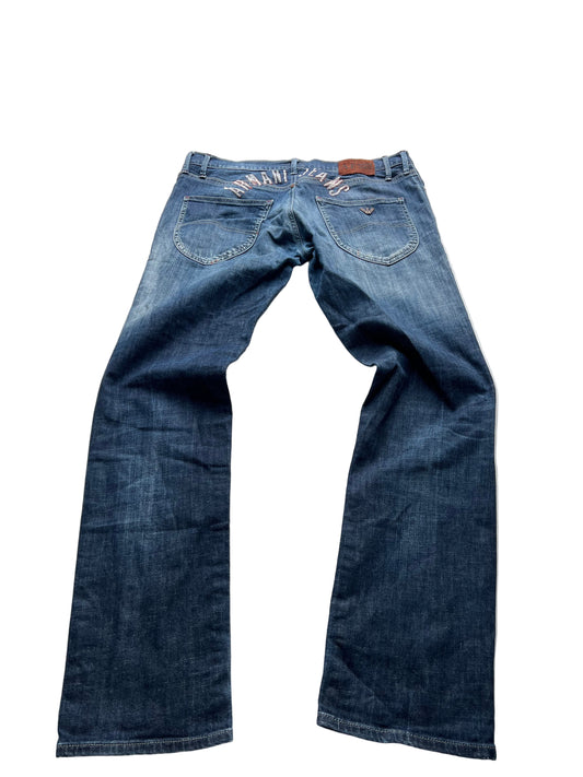 Vintage Emporio Armani Jeans - Straight/Baggy Jeans (34/34) L
