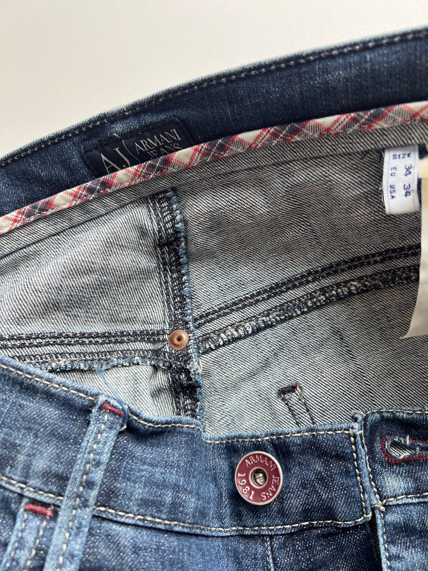 Vintage Emporio Armani Jeans - Straight/Baggy Jeans (34/34) L