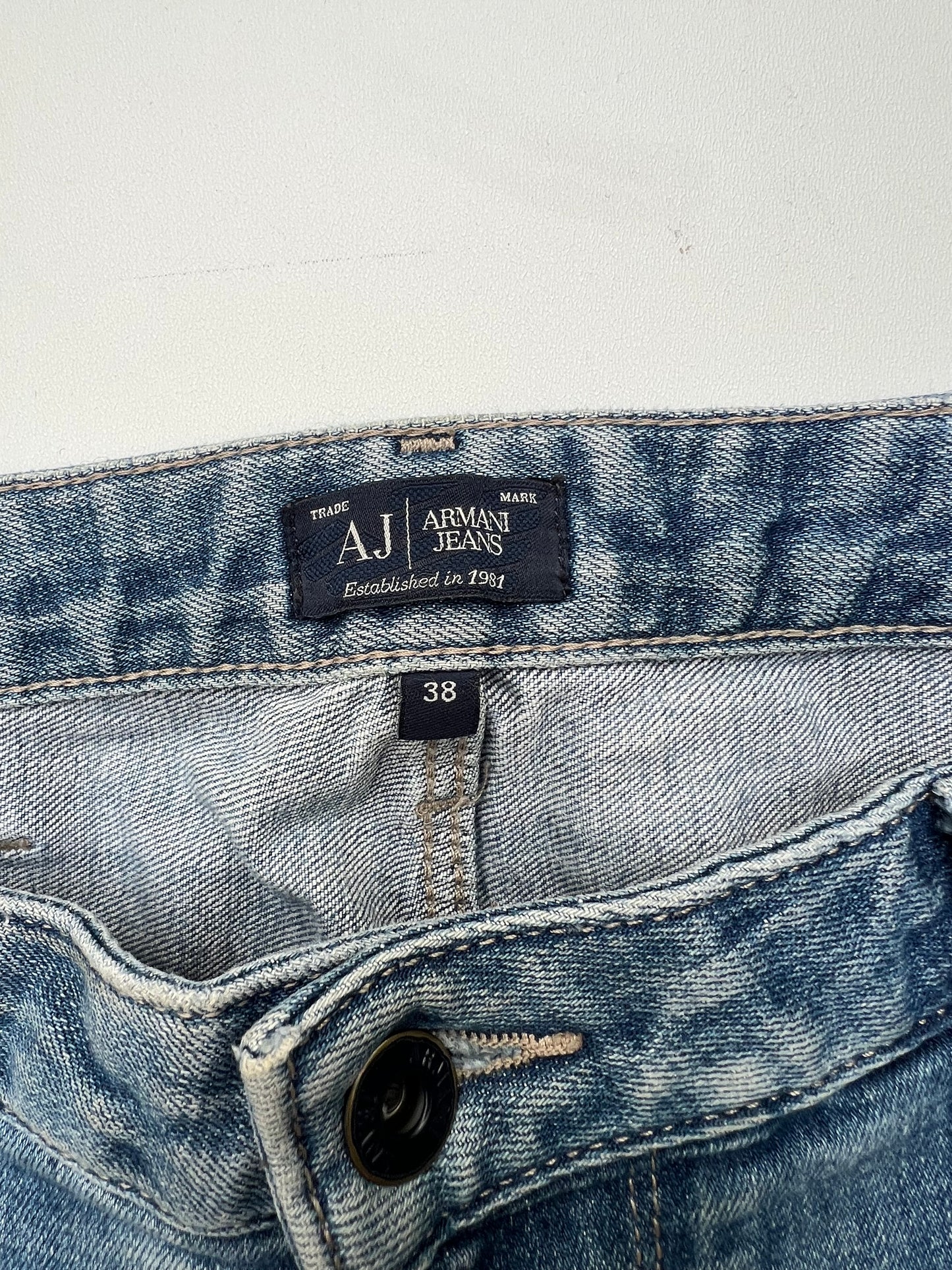 Vintage Emporio Armani Jeans - Straight/Baggy Jeans (38) M