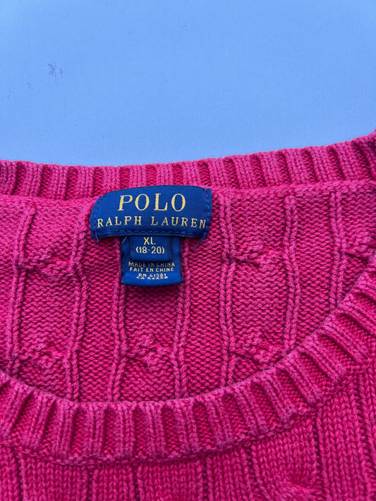 Ralph Lauren Pullover Sweater Knit Vintage Rot (S)