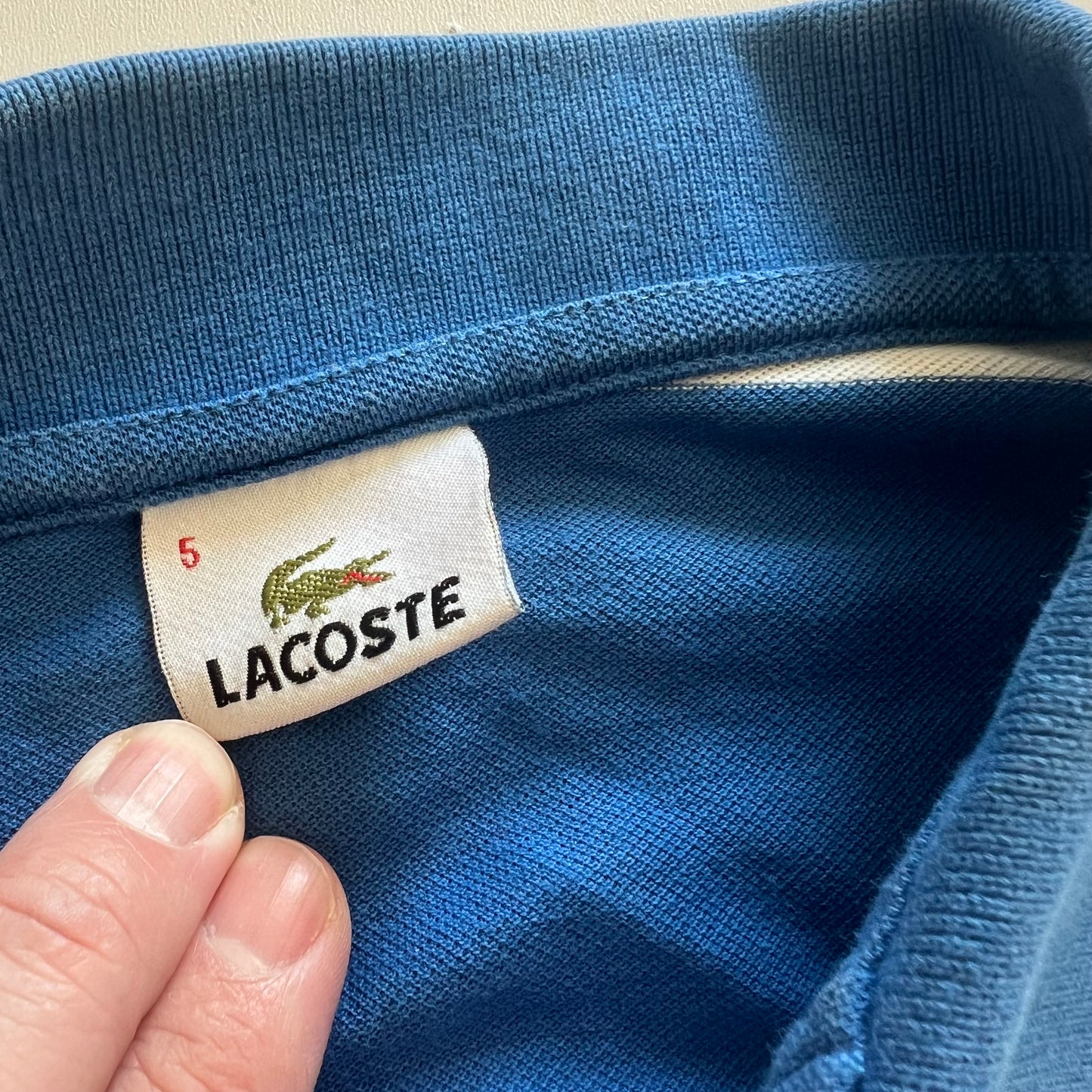 Lacoste Polohemd Longsleeve gestreift (M)