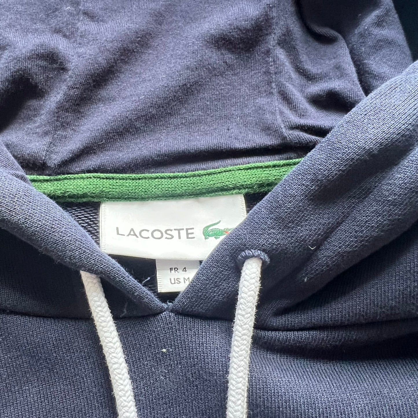 Lacoste Sweater Hoodie in blau (M)