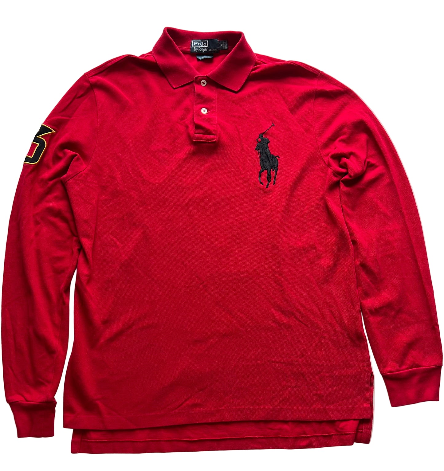 Ralph Lauren Polohemd Longsleeve mit großem Logo/Big Pony Chief (M)