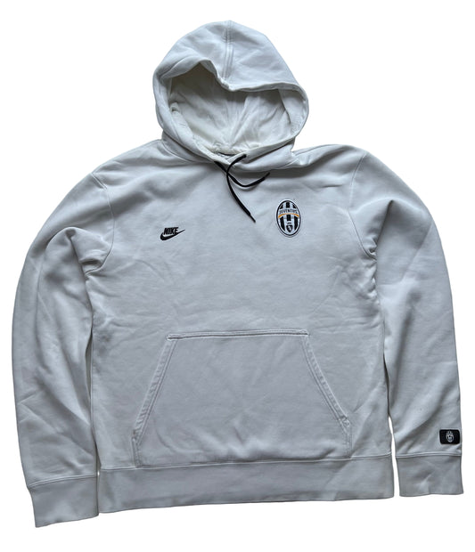 Juventus Nike Pullover Hoodie Vintage Weiss (L)