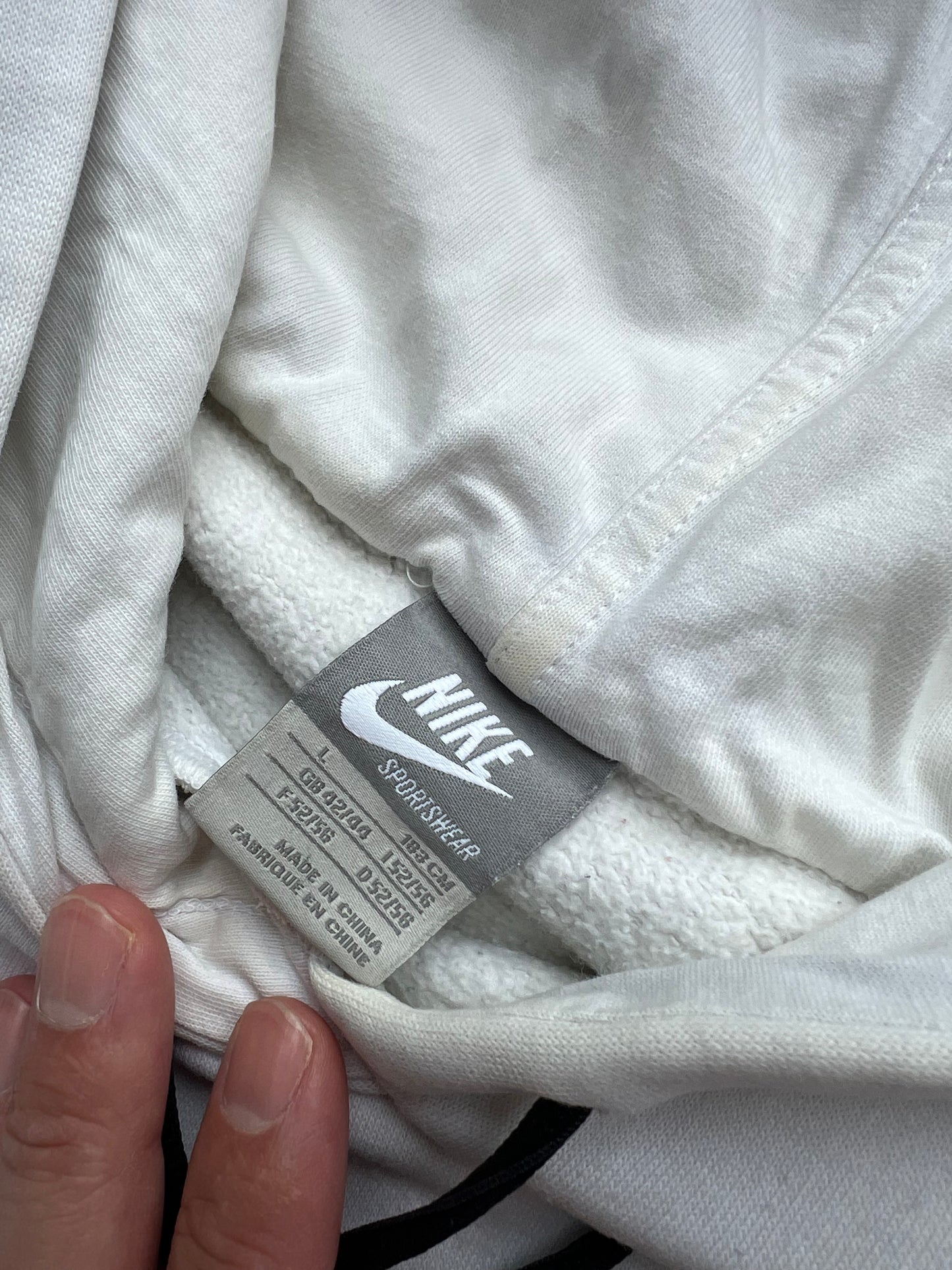 Juventus Nike Pullover Hoodie Vintage Weiss (L)