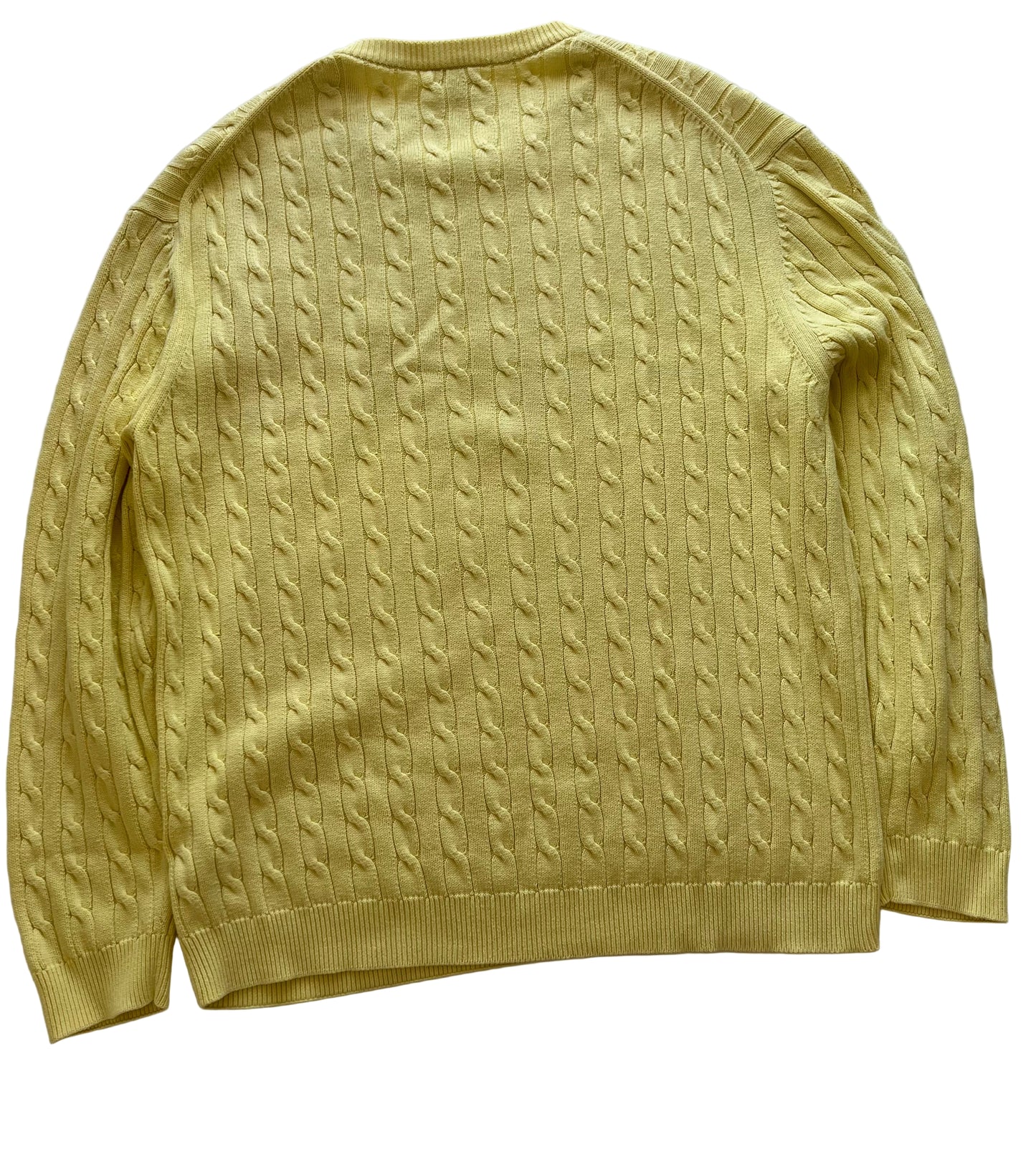 Lacoste Pullover Sweater Knit Vintage Gelb (XL)