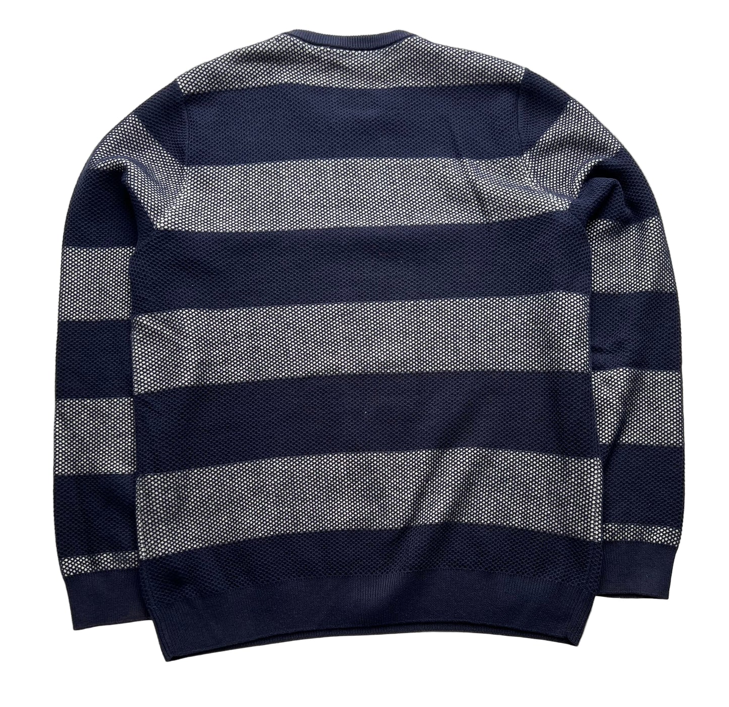 Lacoste Pullover Vintage Sweater Blau gestreift (M)