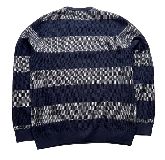 Lacoste Pullover Vintage Sweater Blau gestreift (M)