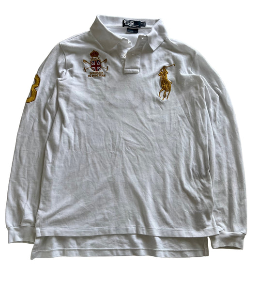 Ralph Lauren Polohemd Longsleeve mit großem Logo/Big Pony Chief (M)