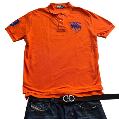 Ralph Lauren Polohemd Big Pony Chief Keef in Orange (L)