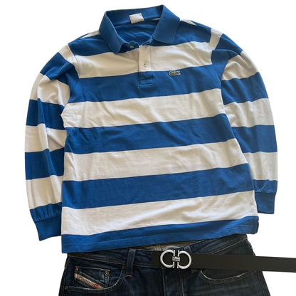 Lacoste Polohemd Longsleeve gestreift (M)