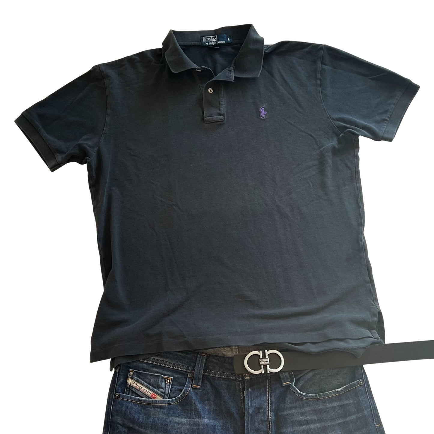 Ralph Lauren Polohemd in schwarz  (L)