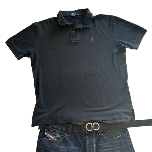 Ralph Lauren Polohemd in schwarz  (L)