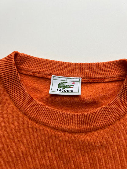 Lacoste Pullover Vintage Sweater Orange aus Wolle (M)