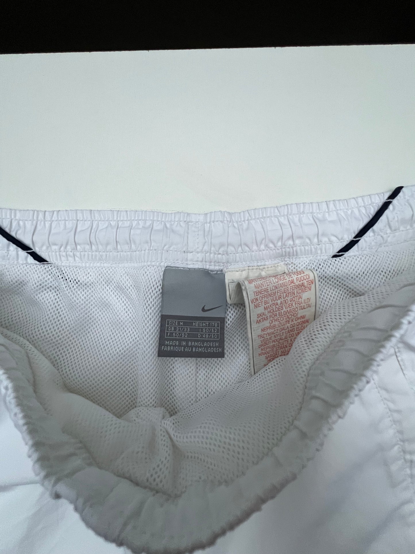 Nike Vintage Trackpants baggy Hose weiss Y2k (M)