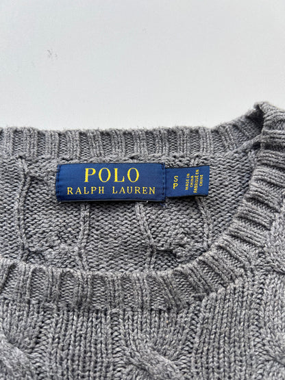 Ralph Lauren Pullover Sweater Knit Vintage Grau (M)
