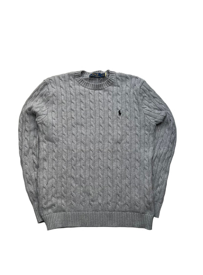 Ralph Lauren Pullover Sweater Knit Vintage Grau (S)