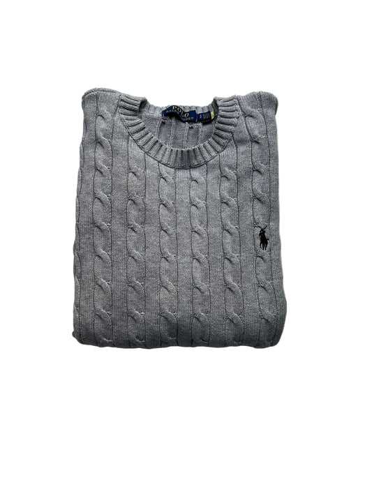 Ralph Lauren Pullover Sweater Knit Vintage Grau (S)