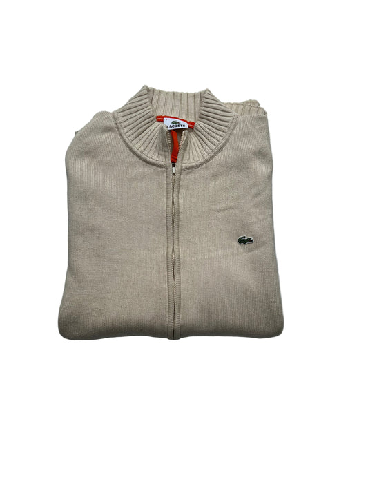 Lacoste Pullover Vintage Sweater/Zipper Beige (XL)