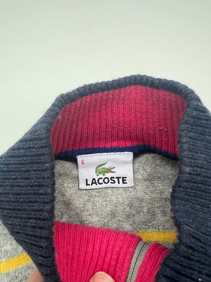 Lacoste Pullover 1/4 Zipper Wolle Vintage (L)