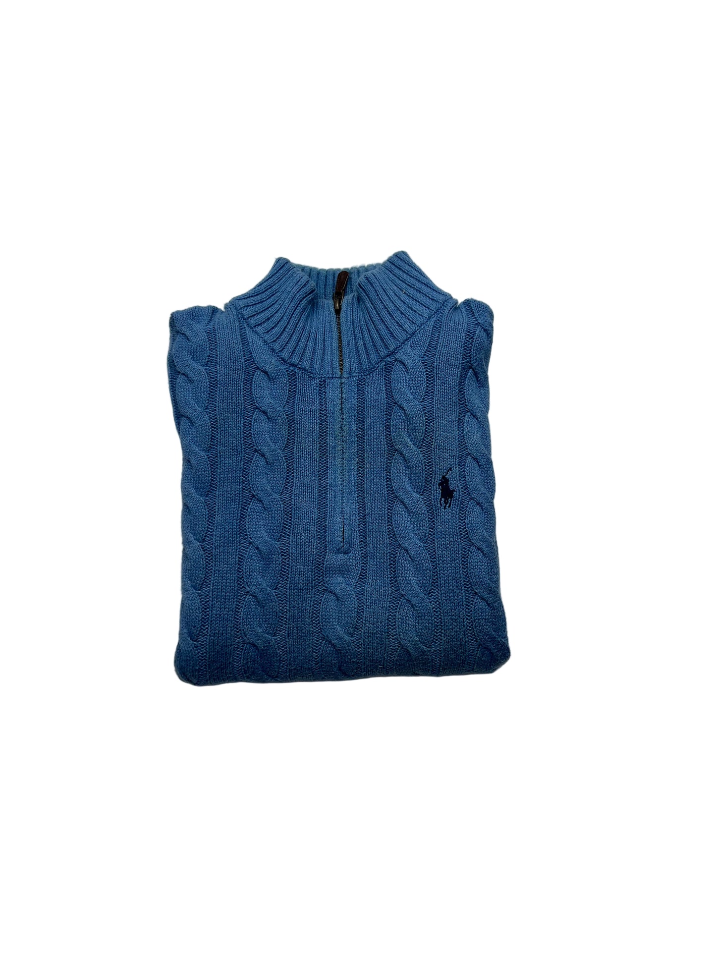 Ralph Lauren Pullover Sweater Knit  1/4 Zipper Vintage (M)