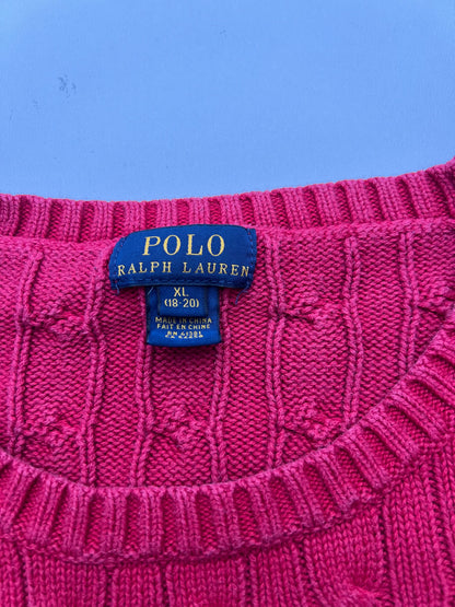 Ralph Lauren Pullover Sweater Knit Vintage Rot (S)