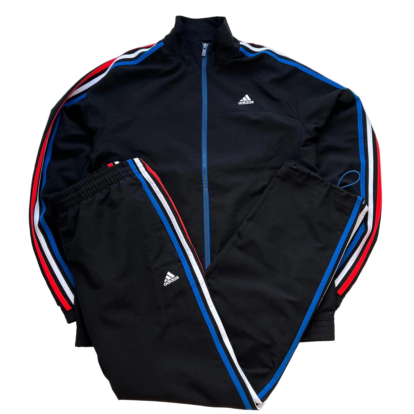 Tracksuit Trainingsanzug Vintage Adidas Baggy Open Leg (L)