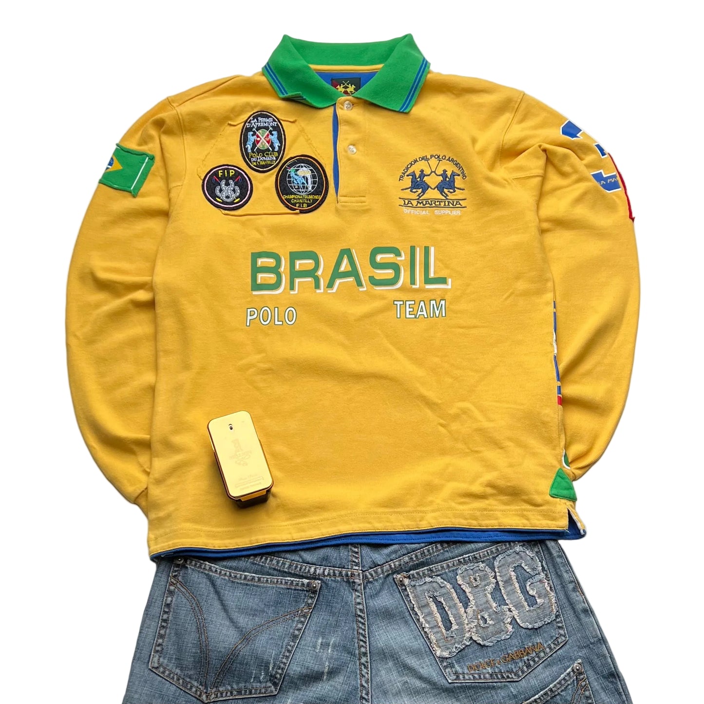 La Martina Brasil Polohemd Longsleeve (M)