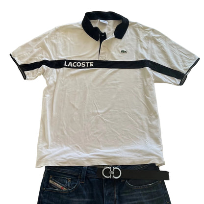Lacoste Polohemd Longsleeve weiss (L)