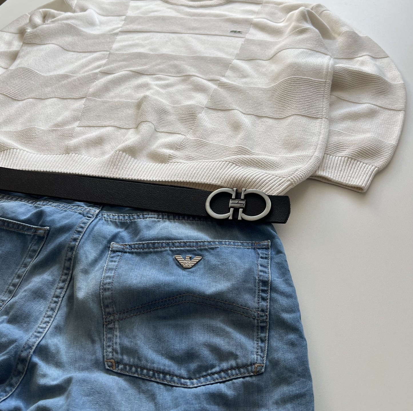 Armani Jeans  Jeans Vintage Straight Leg in Blau 32 (M)