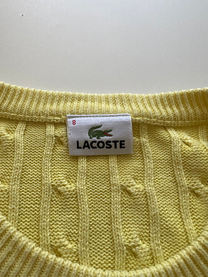 Lacoste Pullover Sweater Knit Vintage Gelb (XL)