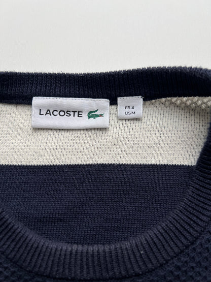 Lacoste Pullover Vintage Sweater Blau gestreift (M)